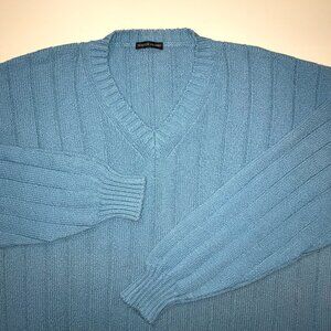 Men's Bergdorf Goodman Cotton V-neck Sweater-Size 2XL
